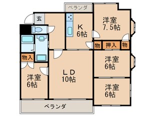 稲舟マンションの物件間取画像